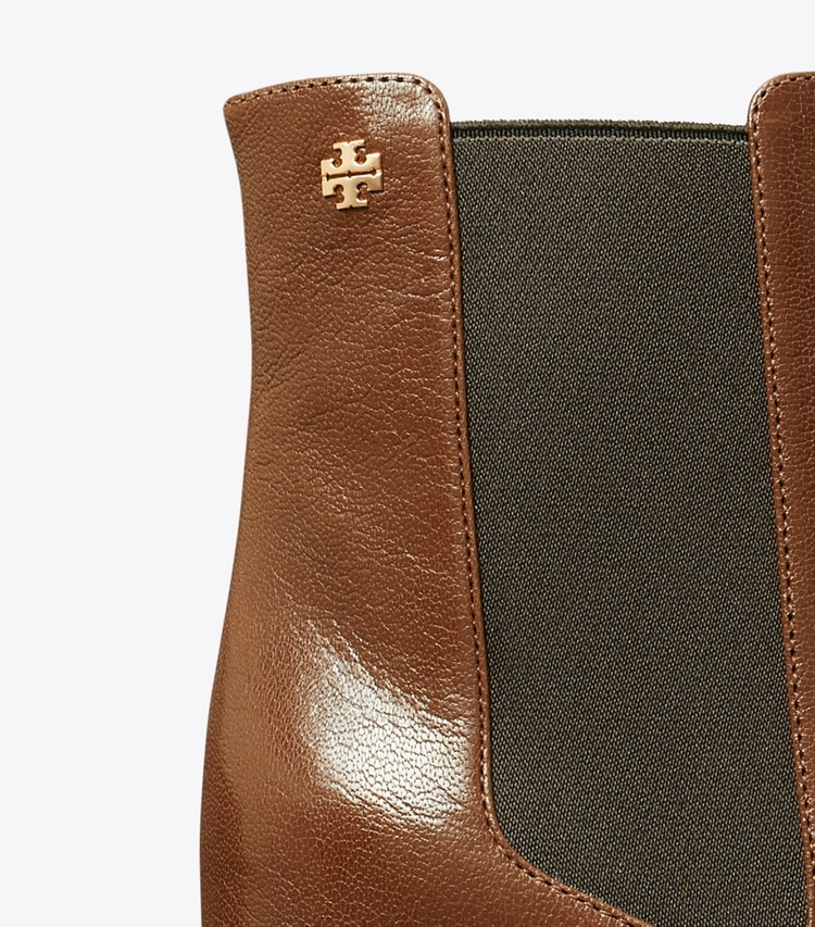 TORY BURCH BANANA CHELSEA BOOT - Coco Brown / Dark Brown