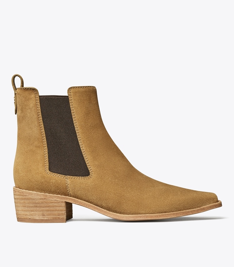 TORY BURCH CHELSEA SUEDE ANKLE BOOT - Alce - Click Image to Close