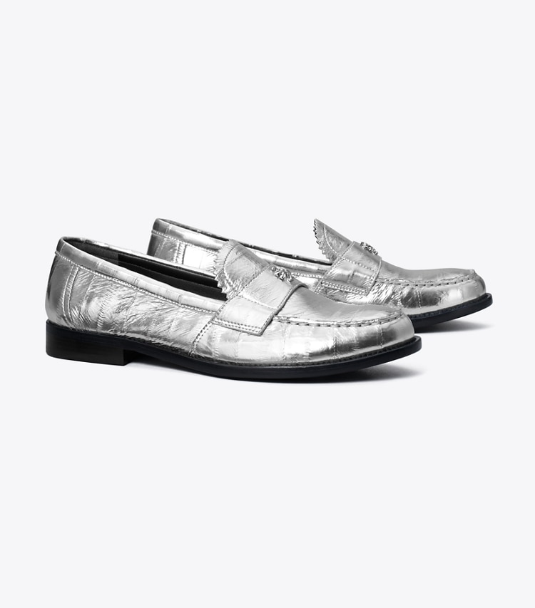 TORY BURCH CLASSIC LOAFER - Silver