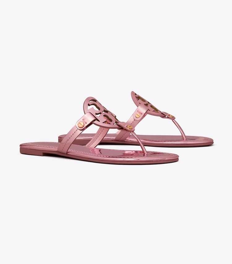 TORY BURCH MILLER METALLIC SANDAL - Petunia
