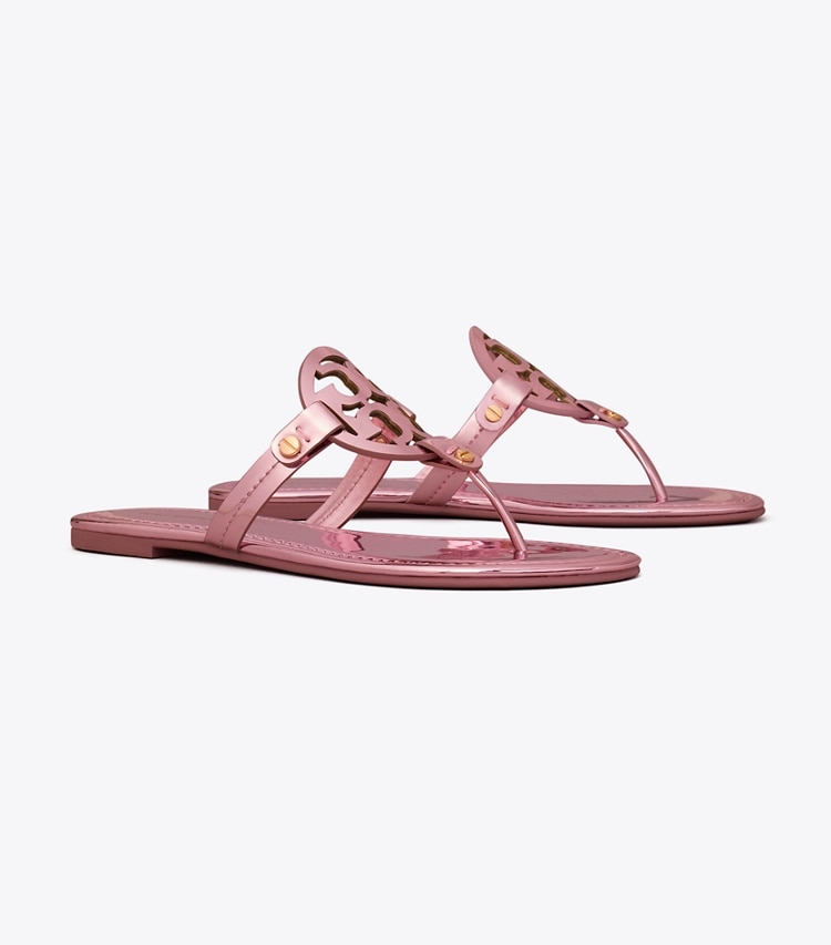 TORY BURCH MILLER METALLIC SANDAL - Petunia