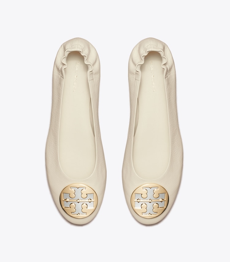 TORY BURCH CLAIRE BALLET - New Ivory