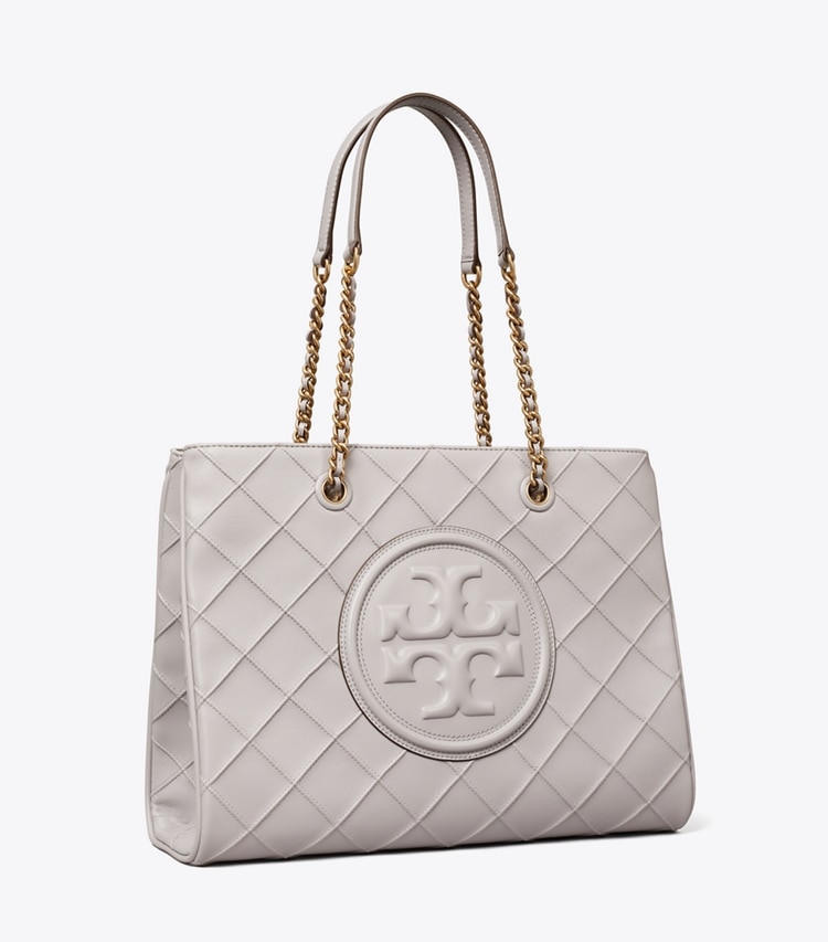 TORY BURCH FLEMING SOFT CHAIN TOTE - Bay Gray