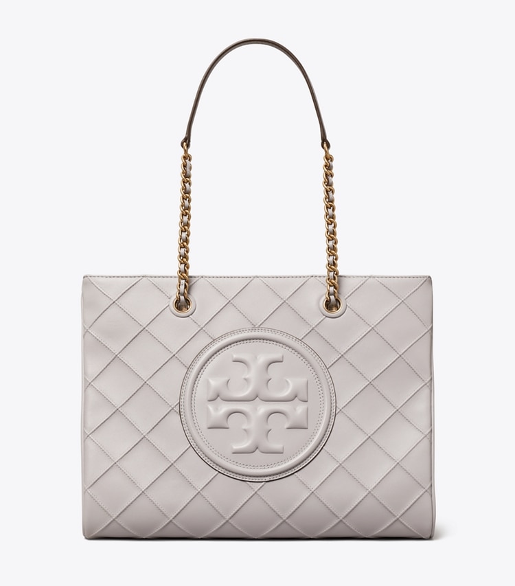 TORY BURCH FLEMING SOFT CHAIN TOTE - Bay Gray