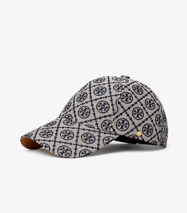 TORY BURCH T MONOGRAM BASEBALL CAP - Tory Navy